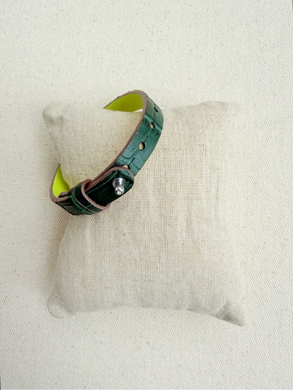 *Single Leather Bracelet Band* KEEP COLLECTIVE Retired Green Good Condition